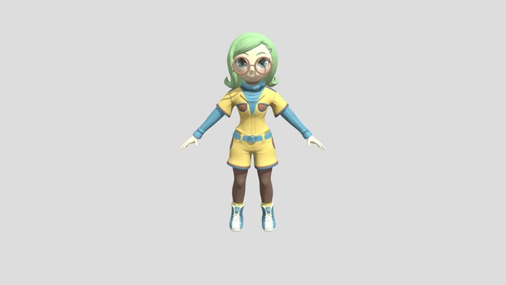 HM:AP Phoebe Petting Animation 3D Model