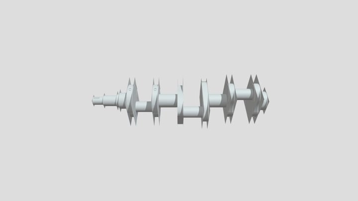 Crankshaft 3d mechanical automobile model 3D Model
