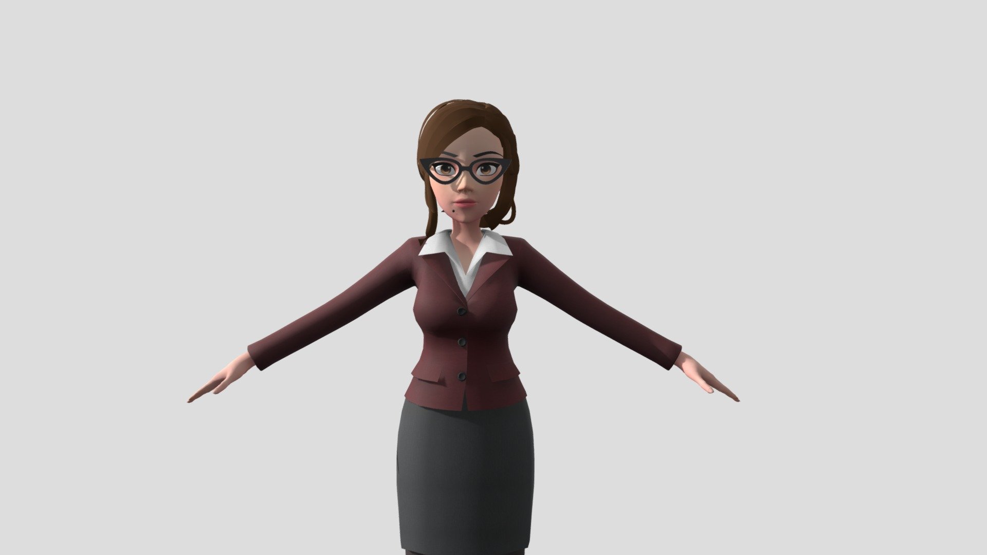 Rude Lady Boss for Unity Game Development - Buy Royalty Free 3D model ...