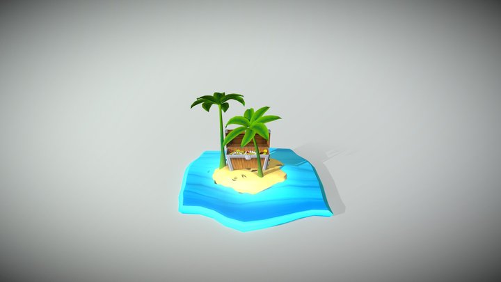 Treasure island 3D Model
