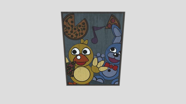 Vintage Posters 3D Model