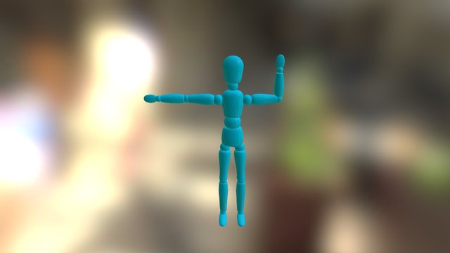 A slapping doll 3D Model