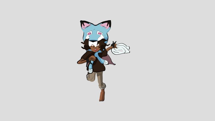 Wolf from Kipo and the age of Wonderbeasts 3D Model