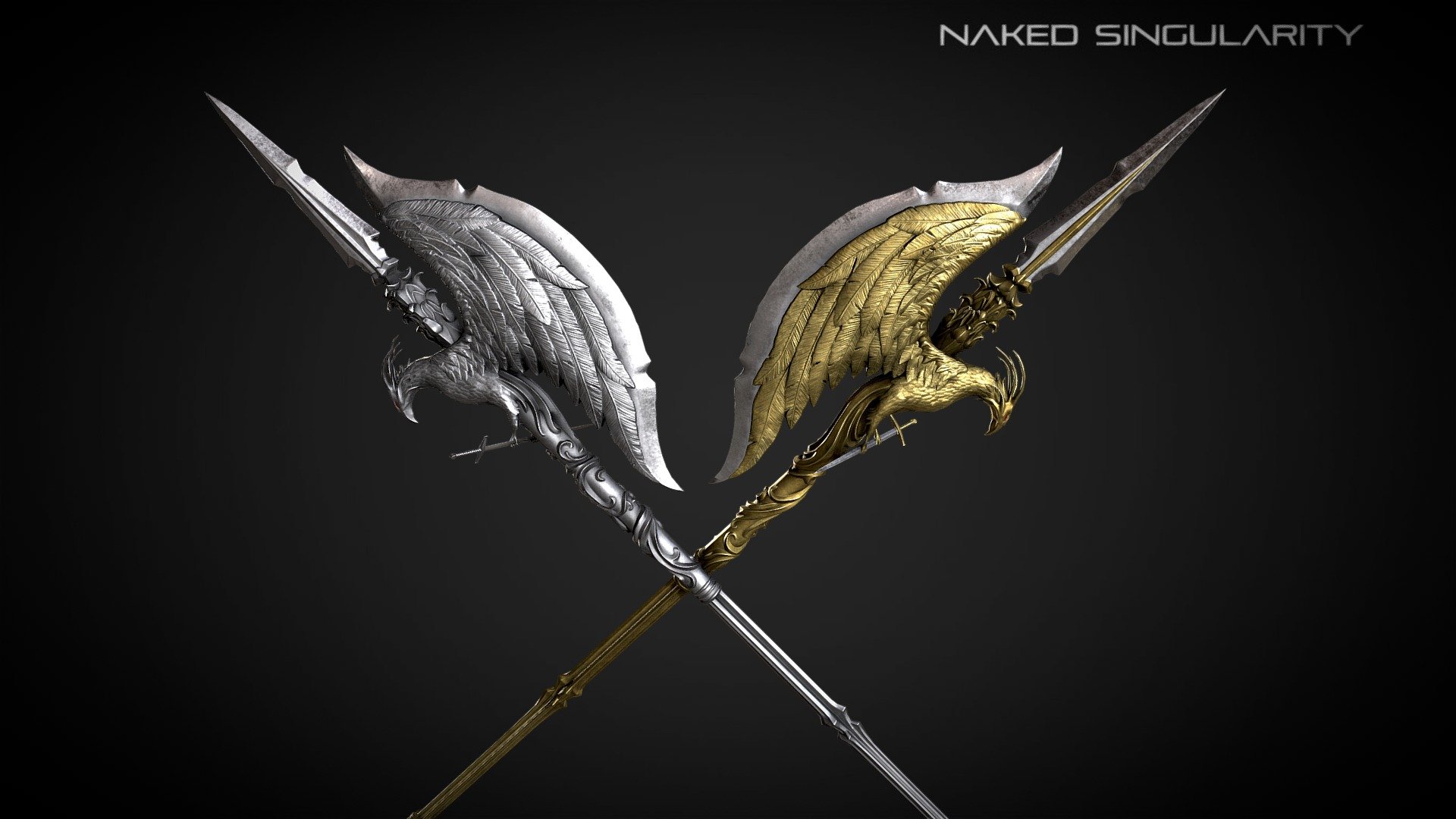 Phoenix Halberd | Medieval dark fantasy weapon - Buy Royalty Free 3D model  by Naked Singularity Studio [b881da5] - Sketchfab Store