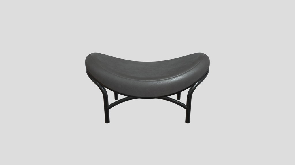 Chips Ottoman B123 Black Grain