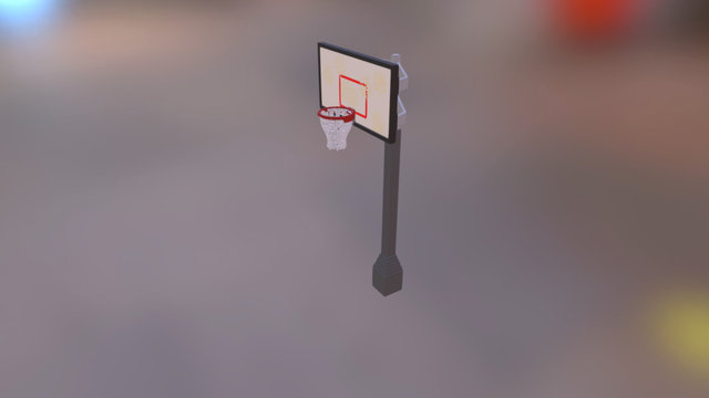 Voxel-basketball Hoop 3D Model