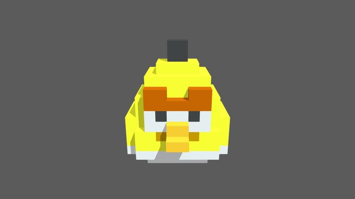 AngryBirds_Chuck 3D Model