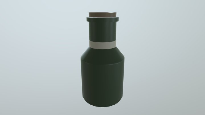 Victorian Apothecary Bottle 3D Model