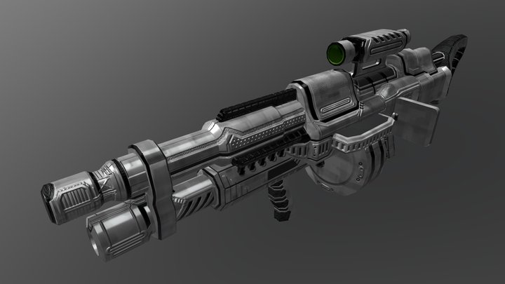 Plasma Assault Mauler 3D Model