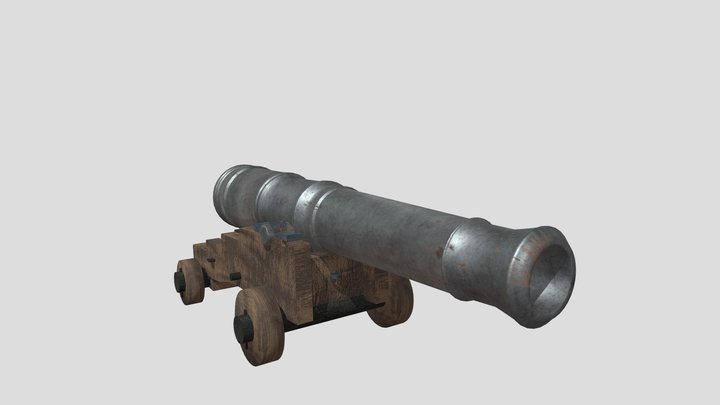 Canhão Forte do Campinho 3D Model
