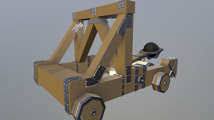 Mangonel - Siege Equipment Assets 3D Model