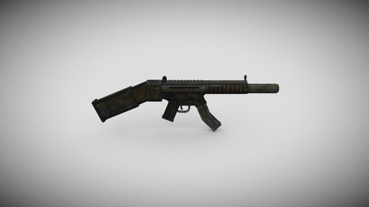 MP5 - silenced version 3D Model