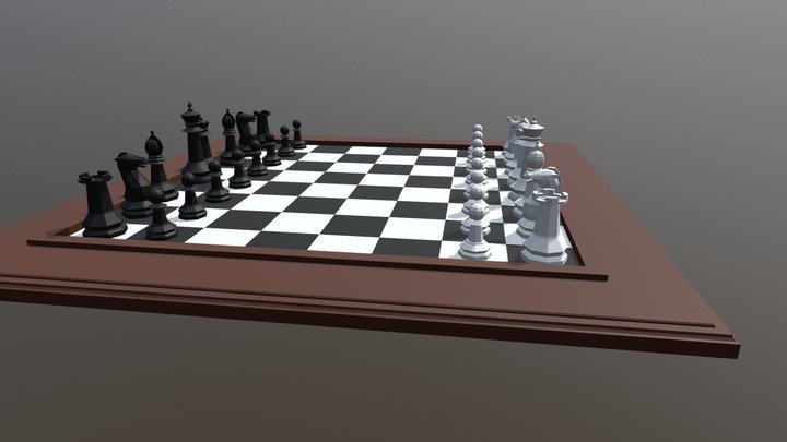 S04-L90-Chess Scene DoF 3D Model
