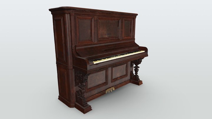 Caroline Harrison Piano 3D Model