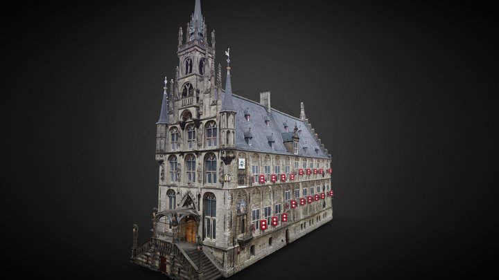 City Hall of Gouda 3D Model