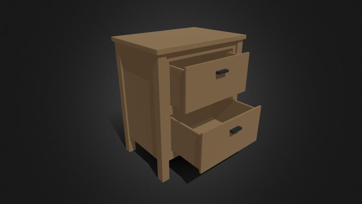 Bed side table with drawers – Modelo 3D gratuito STL