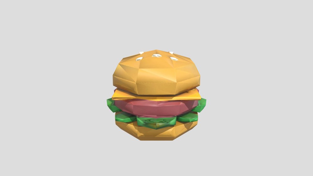 Low Poly Hamburger