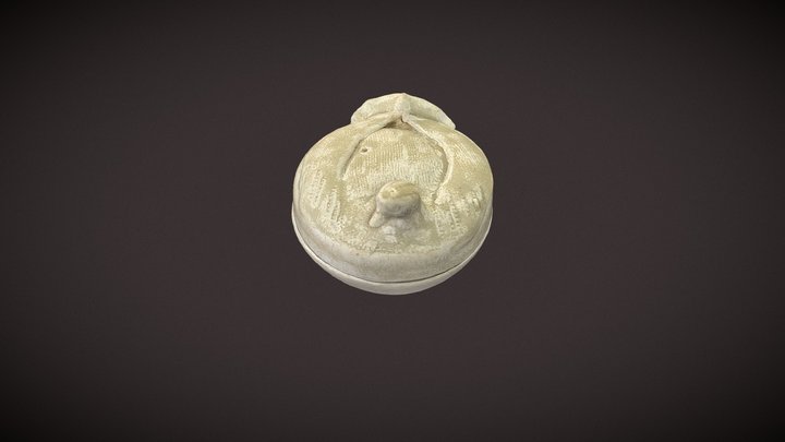 Hộp phấn uyên ương 3D Model