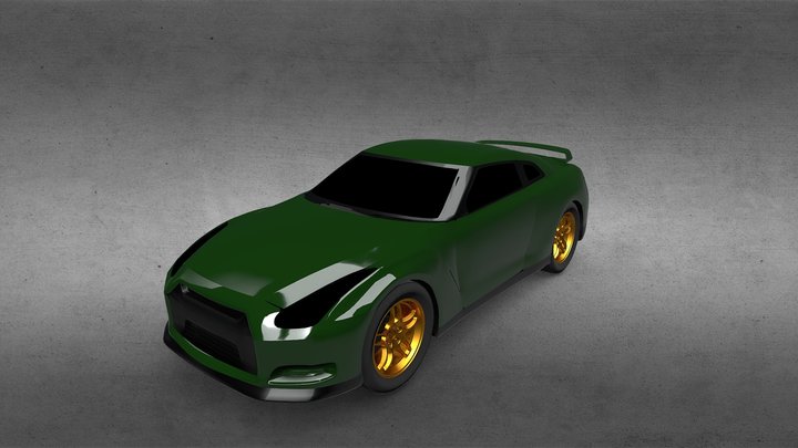 GTR R35 3D Model