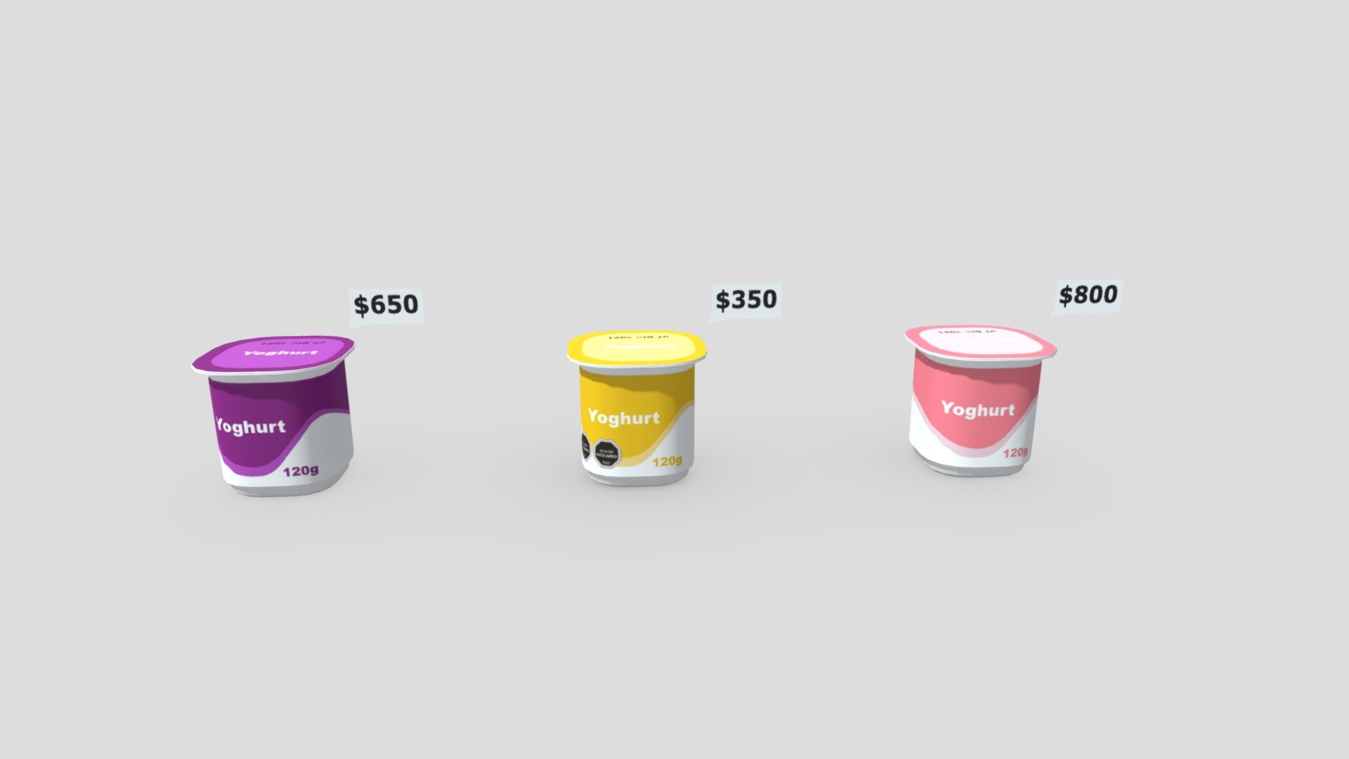 Yogurth 3D SET 3 G2 UDD