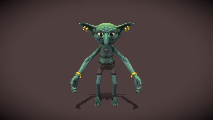 Stylized Goblin 3D Model