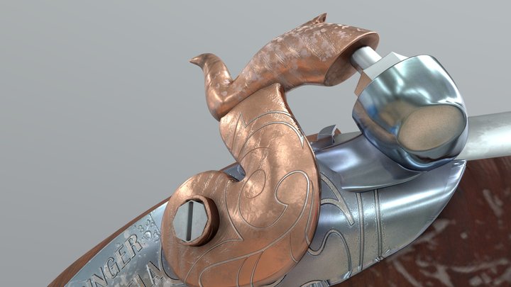 Vintage Gun 3D Model
