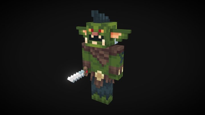 Goblin Minecraft 3D Model