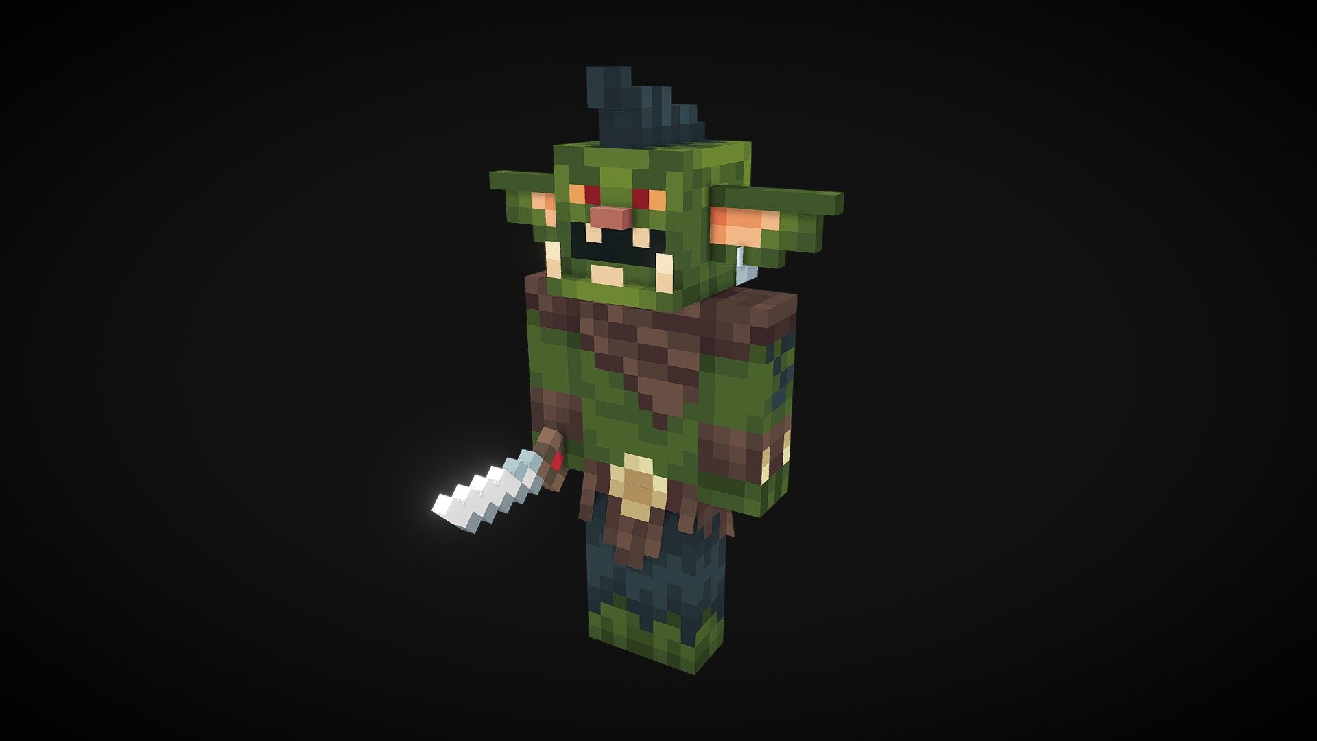 Goblin Minecraft - 3D model by Ghostiszu [b890f83] - Sketchfab