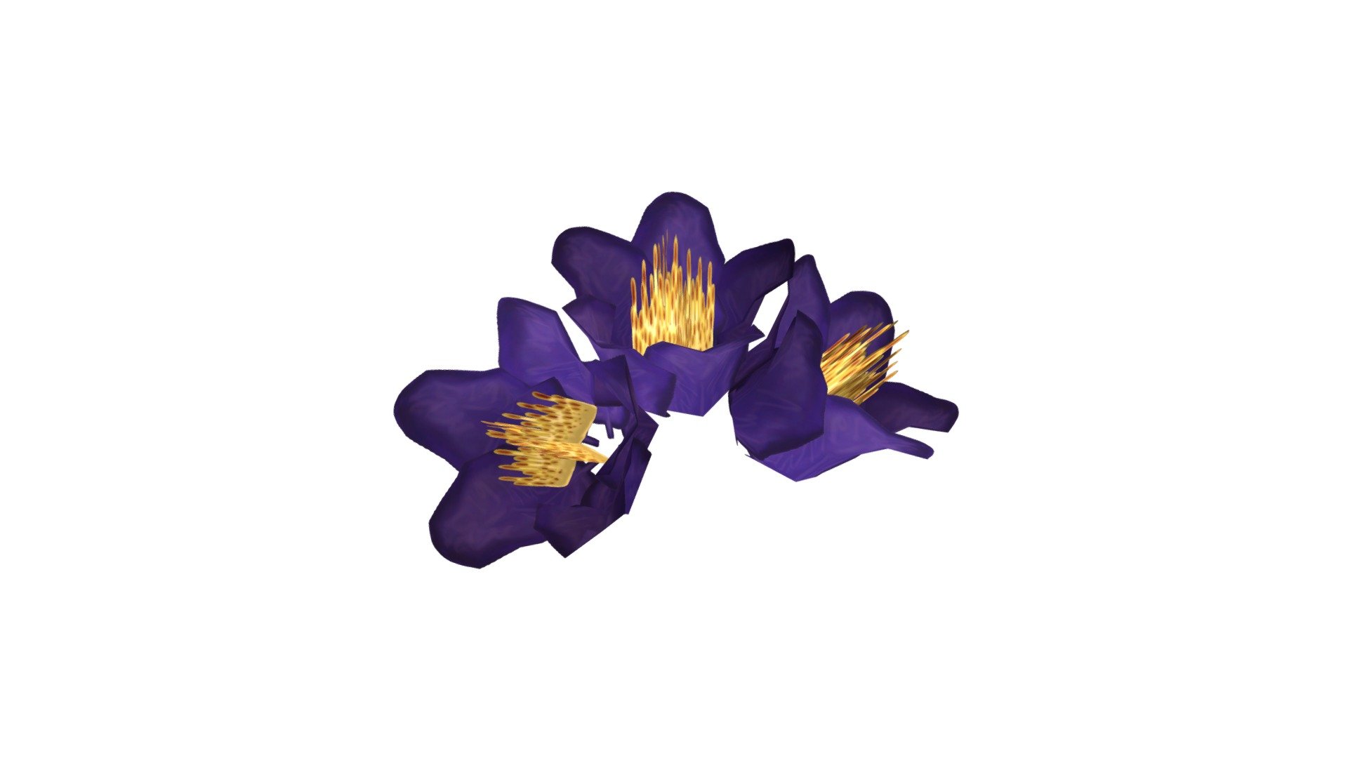Purple Flower (hand painted)