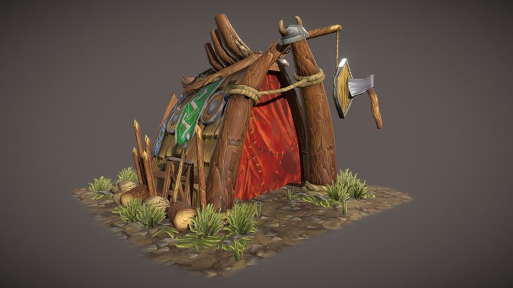 Vikings War Camp 3D Model