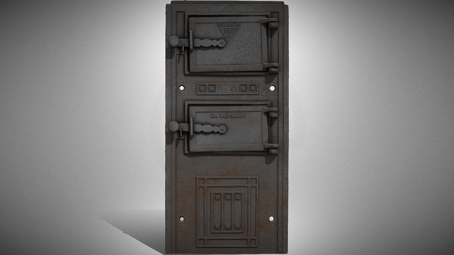 Stove door from the house of Szymon Kluger Download Free 3D model by