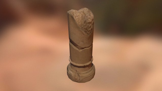 Broken Pillar 3D Model