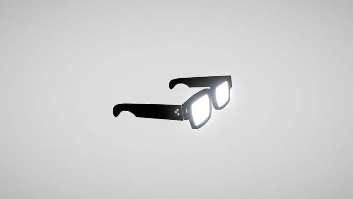 Dekanstu's anime glasses 3D Model