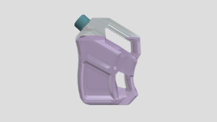 Car Antifreeze / Coolant Bottle 3D Model