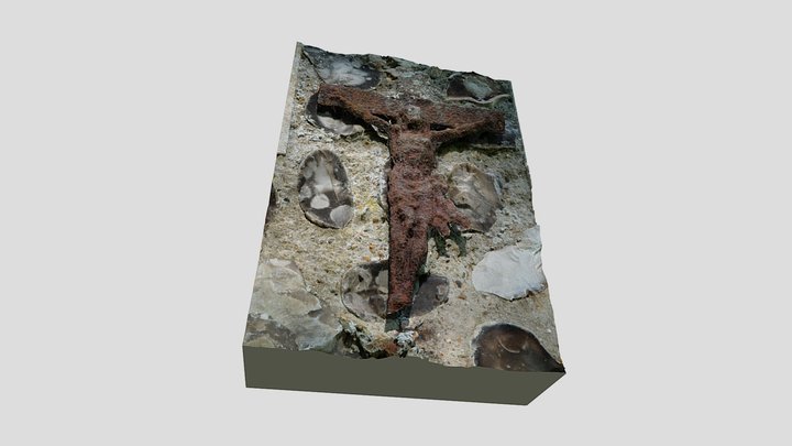 RUST CRUCIFIX DETAIL 3D Model