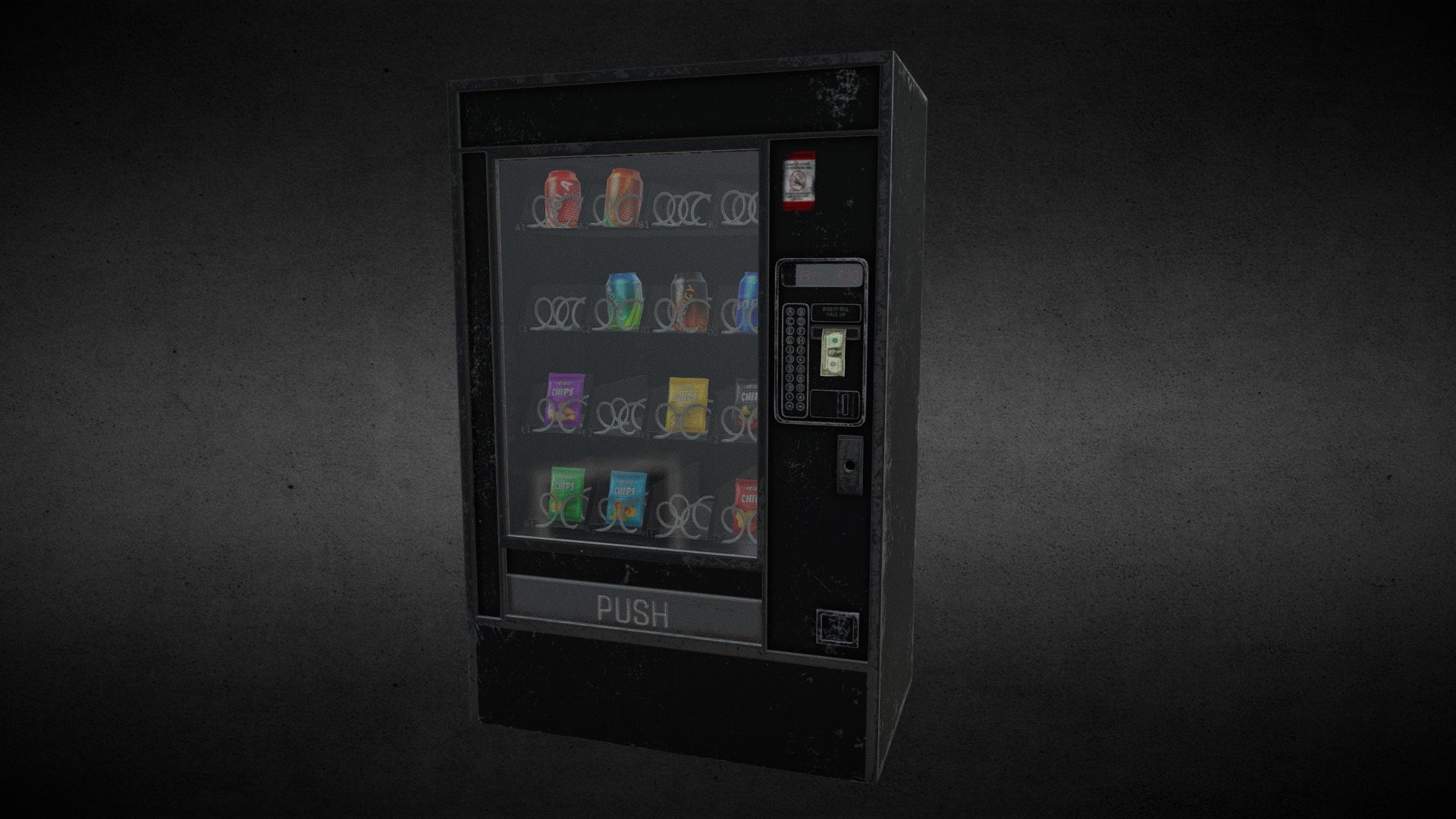 Dirty Vending Machine - 3d Model By Sam Loef (@samloef) [b8974f5 