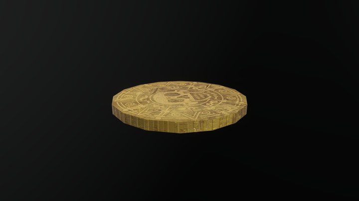 Pirate coin YAAAARRRRR 3D Model
