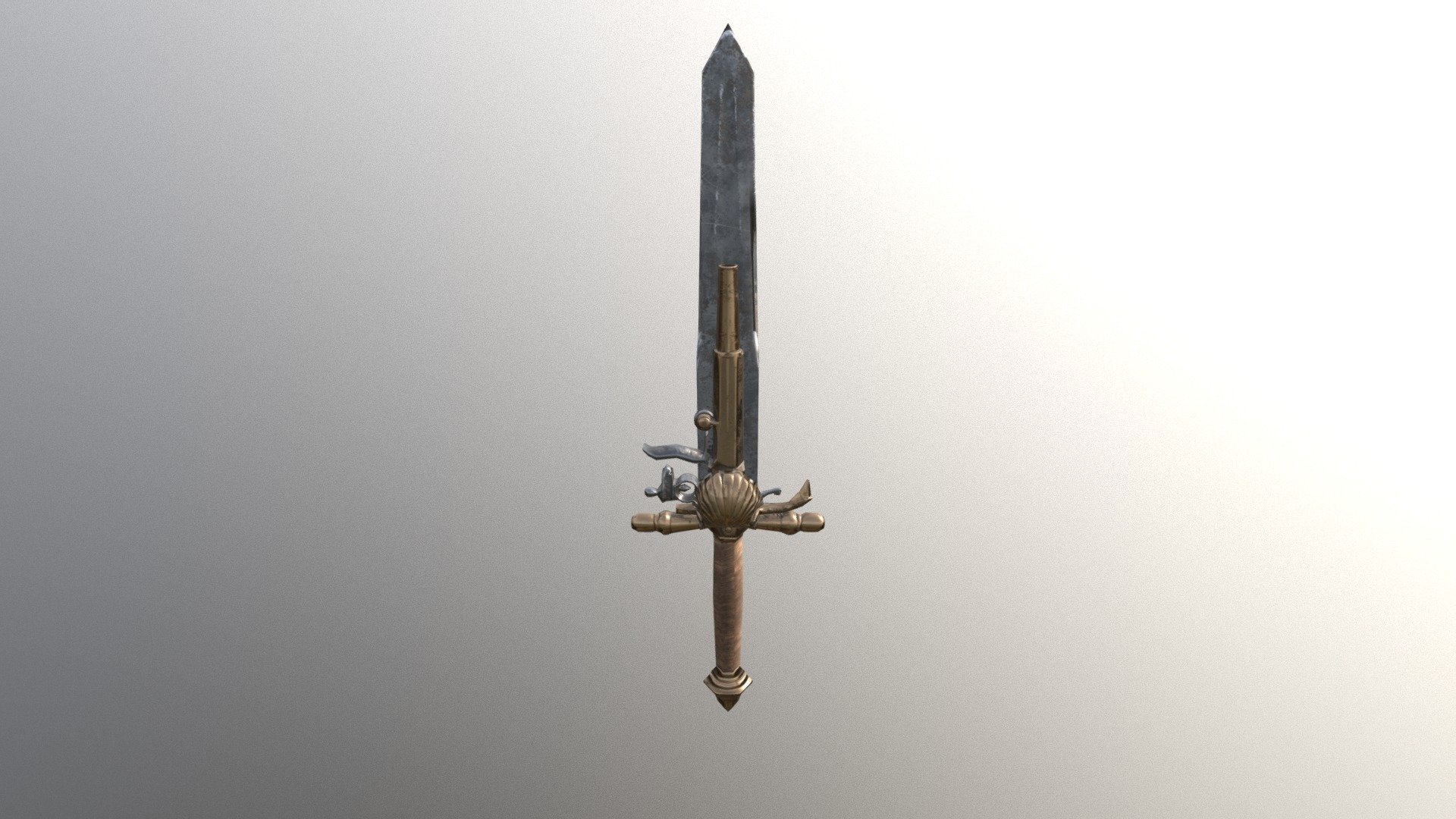 Spanish Gun Blade 3D model by BamDigital [b8997e7] Sketchfab