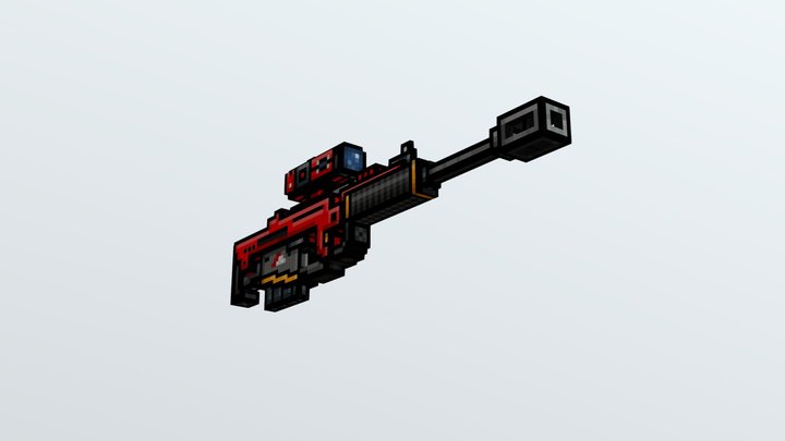 Semi-Auto Sniper Rifle (Pixel Gun 3D) – Modelo 3D gratuito STL