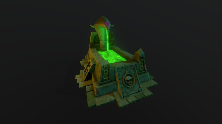 Snake Fountain 3D Model