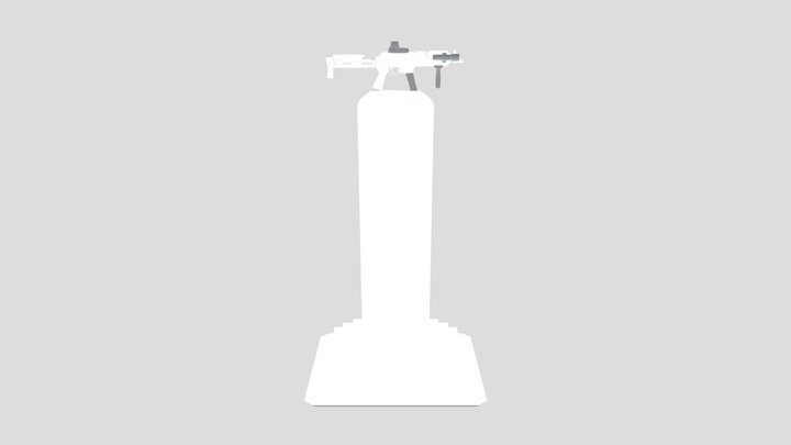 Weapon On An Obelisk 3D Model