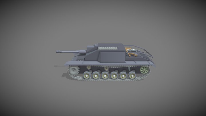 Stug3F_XYZ_Dz(Detailed)_[1] 3D Model