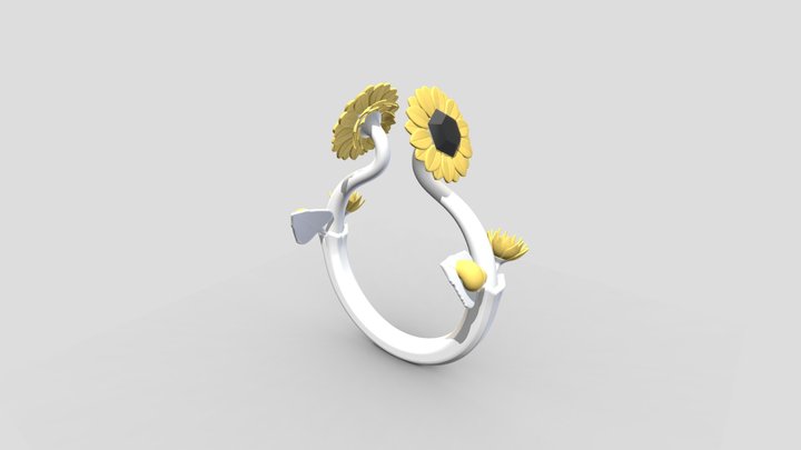 Girasol Ring 3D Model