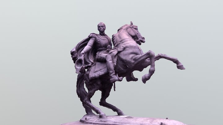 Estatua Ecuestre de Simón Bolívar 3D Model