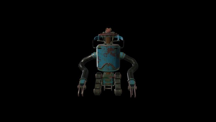 Rusty Robot- Realistic 3D Model
