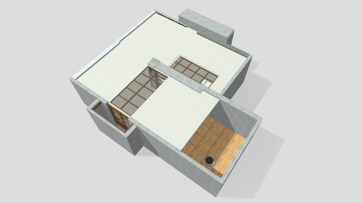 Japan House for Mozilla Hubs 3D Model
