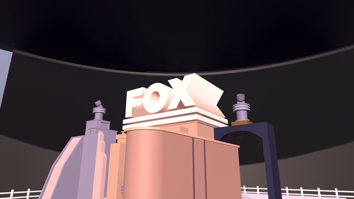 FOX 1988 Network logo 3D Model