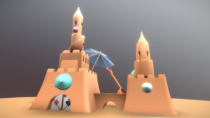 Sandcastle 3D Model