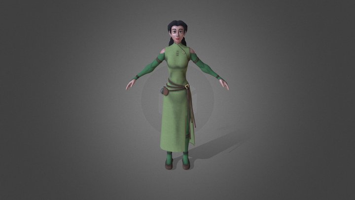 Avalon Girl 3D Model