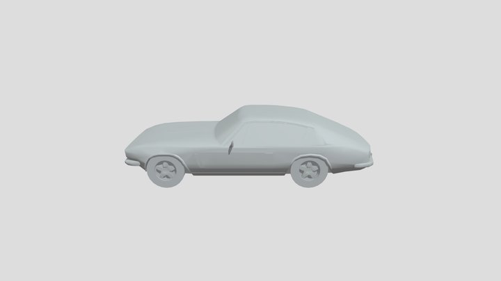 Jensen Interceptor 1971 lowpoly for 3D-printing